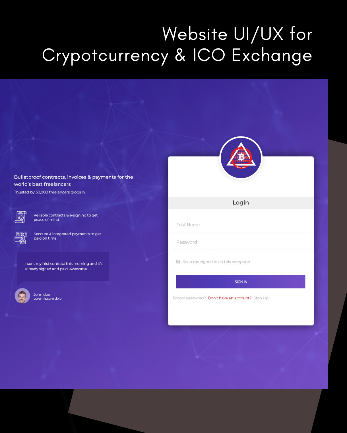Website for Crypotcurrency & ICO Exchange_Vivirhub